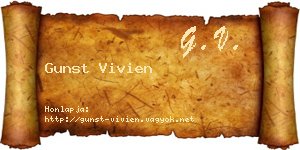 Gunst Vivien névjegykártya